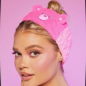 Care Bears Headband, Plush Pink Headband, Spa Headband, Care Bears Hair Band